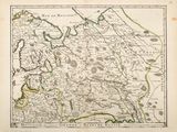 an old map of the kingdom of england, with its borders in yellow and green