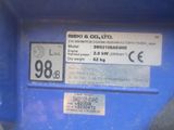 a close up of a parking meter with a sticker on it