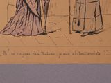 a drawing of a man and a woman standing next to each other