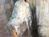 une image d'un tableau représentant une femme assise sur une chaise