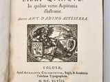 an open book with a picture of a man on a horse
