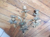 GRANDE APPLIQUE à cinq bras de lumière en bronze ciselé et d… (photo 6)