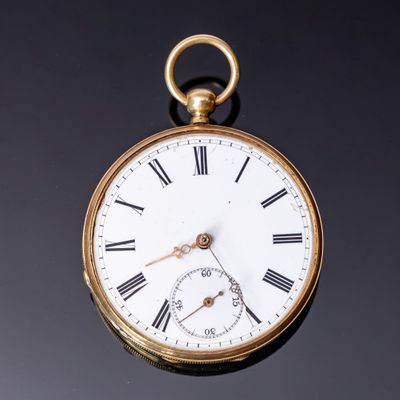 VACHERON à Genève. Une montre de gousset à boitier rond en o…