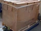 a large box on a pallet in a warehouse