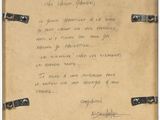 an old picture of a piece of paper with writing on it