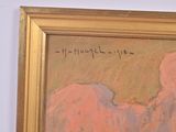 a picture of a painting on the wall of a room
