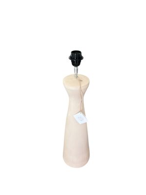Pied de lampe en poterie BLANC D'IVOIRE