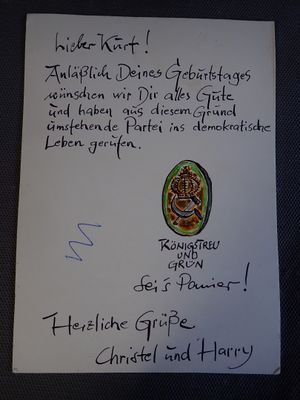 BLUME HARRY, Aquarelle 18 x 13 cm