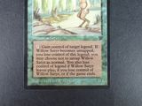 a picture of a card with a picture of a man in the woods