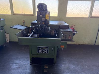a machine that is sitting inside of a building
