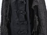 an image of a black dress with a cape on a mannequin mannequin mannequin mannequin mannequin mannequin mannequin
