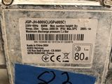 a close up of the back of a machine with a label on it
