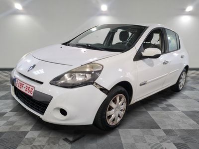 a picture of a small white car in a showroom