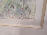 a picture of a painting of flowers in a frame
