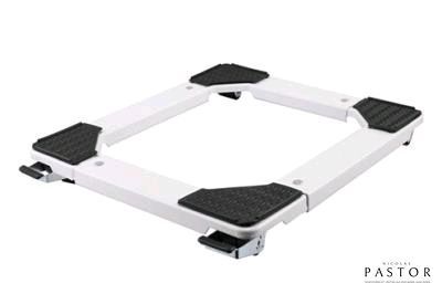 photo d'un support pour ordinateur portable blanc et noir sur fond blanc