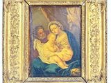 an image of a painting of a woman holding a baby