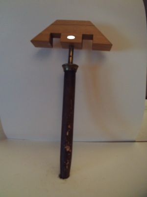 MIROIR AUX ALOUETTES A FICELLE (ht 55 cm) tête viaduc bois b…