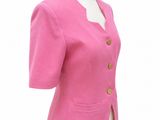 a close up of a pink jacket on a mannequin mannequin mannequin mannequin mannequin mannequin mannequin manne
