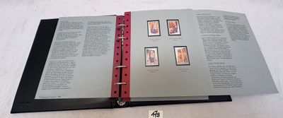 an open book with a picture of a woman on it