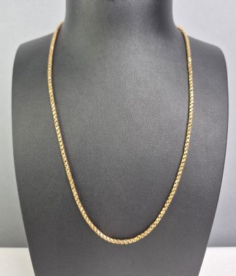 Collier en or jaune 18k 750 millièmes à maille vénitienne su…