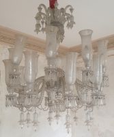 Travail Ottoman, début XXème, Important lustre en verre à 16…