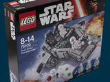 a box of lego star wars sets on a blue background