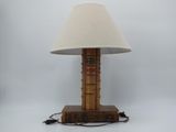 a lamp that is sitting on top of a book