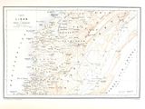 une vieille carte de la région de l'Irlande au XIXe siècle