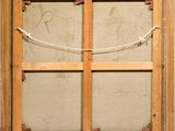 a picture of a window that has a rope in it