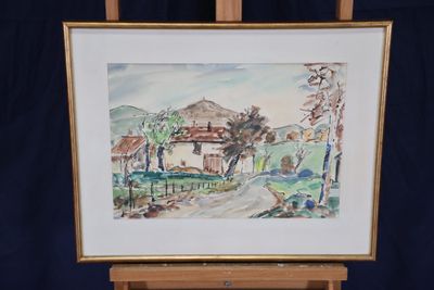 une image d'une image d'une peinture sur un chevalet
