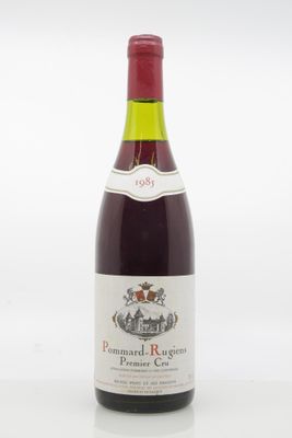 bottle of red wine on a white surface with a white background