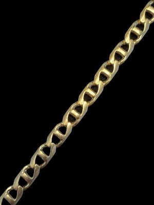 Bracelet en or jaune 18k (AC) en chaine marine. - Photo 1