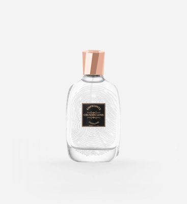 a bottle of cologne on a white background