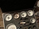 a case with a bunch of tools inside of it