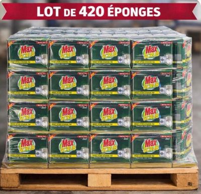 Lot de 420 éponges Max Scrubb - Poids env.