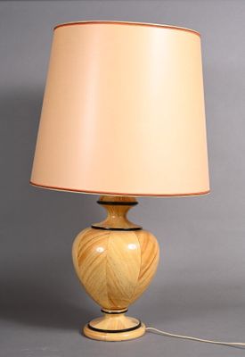 an image of a lamp that is on a table