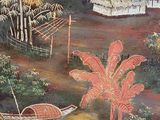 a picture of a painting on the wall of a house