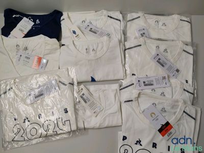 Lot de 10 vêtements LE COQ SPORTIF Paris 2024, diverses tail…