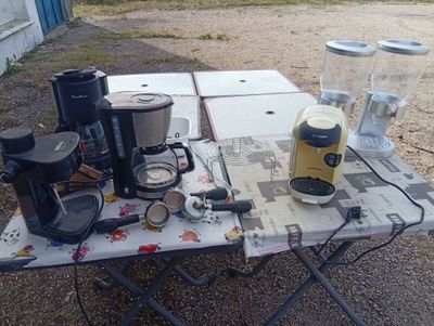 a table that has a bunch of items on it