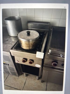une photo d'une casserole posée sur une cuisinière dans une cuisine