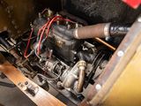 a close up of an old fashioned engine in a car