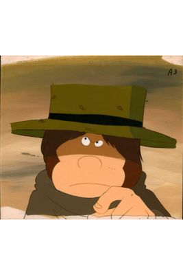 an image of a cartoon of a man wearing a hat