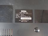 a close up of a metal device with a sticker on it