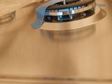 a close up of a paper bag on a stove