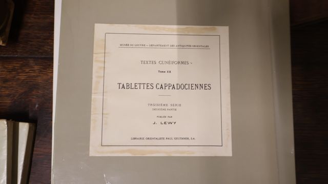 LEWY: Textes cunéiforms Tome XX, TABLETTES CAPPADOCIENNES. Troisi...