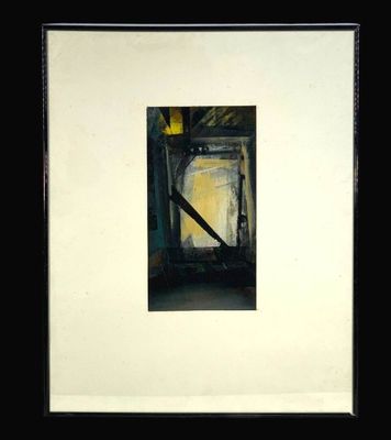 CHUARD Laurent (XXe s.) : Vue depuis la fenêtre ouverte.