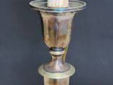 a candle that is sitting on top of a table