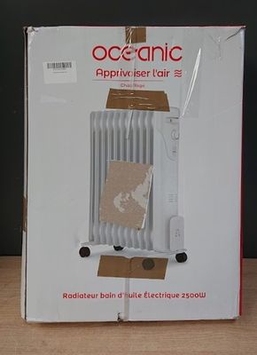 Radiateur électrique bain d'huile 2500W OCEANIC - 3 puissanc…