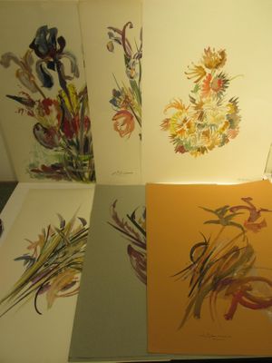 a lot of cards that are sitting on a table