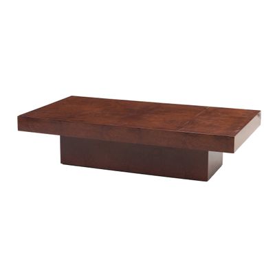 une photo d'une table basse en bois sur fond blanc